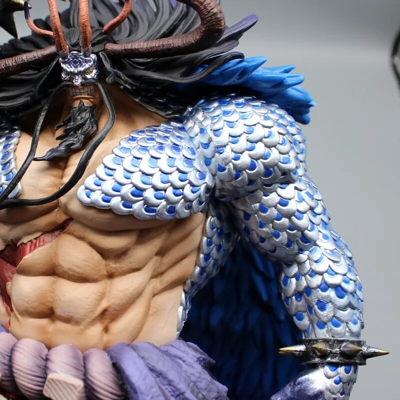 Figurine de Dessin Animé One Piece Kaidou GK Quatre Empereurs, Forme Humanoïde, Statue de Manga, Figurine d'Action en PVC, Modèle de Collection, Jouet Cadeau, 28cm  26
