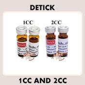 Detick Anti Tick Solution for Pets, Spot Treatment 1cc/2cc