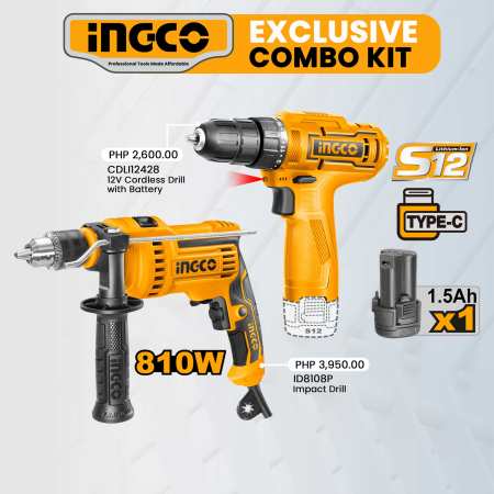 Ingco 12V Cordless Drill Screwdriver with Battery and Charger