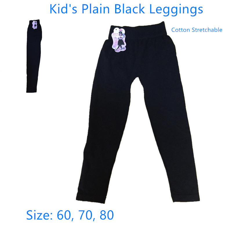 plain black leggings