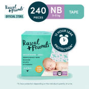 Rascal + Friends Newborn Tape Diapers Jumbo Box