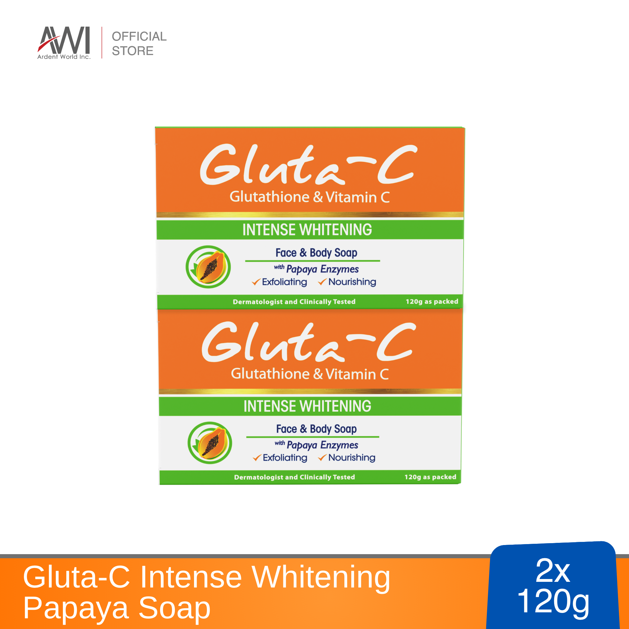 Gluta-C Intense Whitening Soap 120g x 2