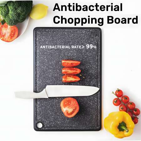 Makapal Antibacterial Chopping Board - Heavy Duty, Black