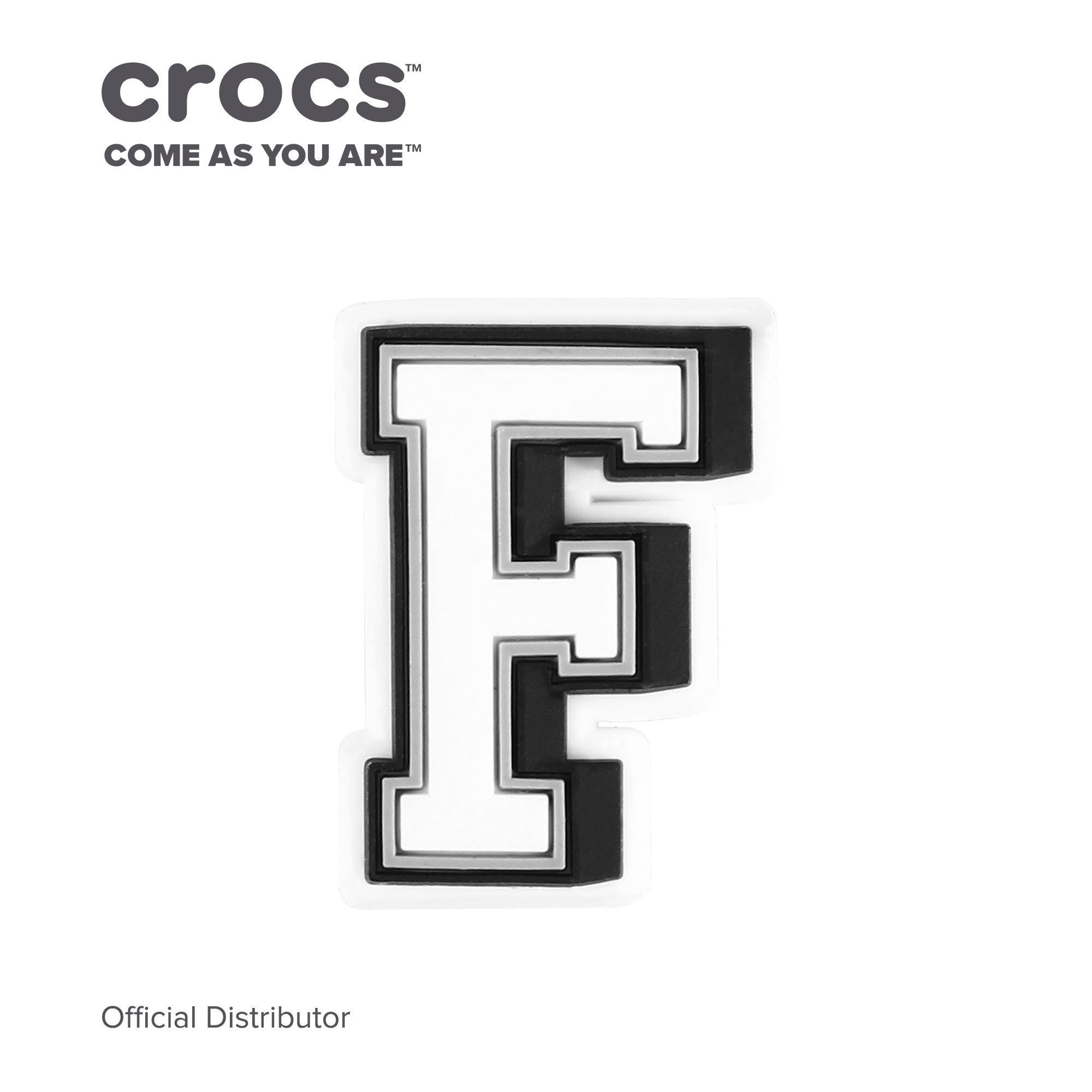 crocs letter accessories