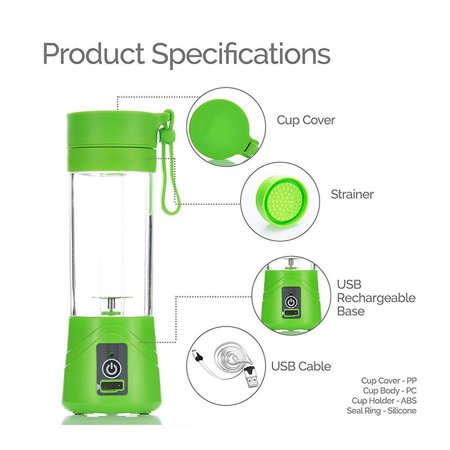 Rechargeable Electric Fruit Juicer Portable Juice Cup (Assorted) | Lazada PH