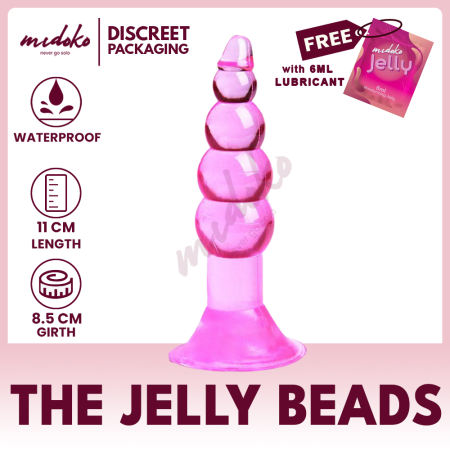 Midoko Unisex Jelly Butt Anal Plug - Realistic Skin Feel