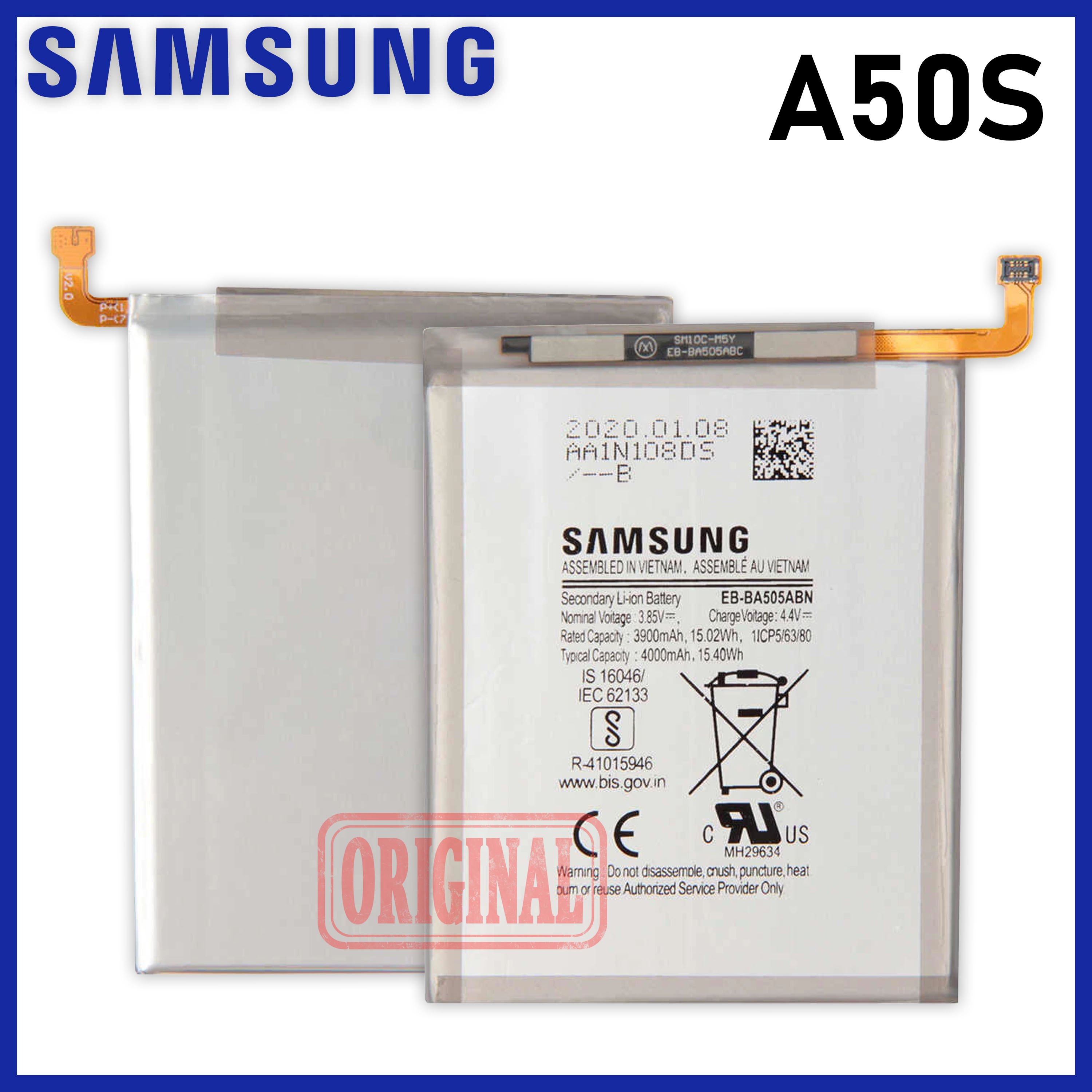 Samsung Galaxy A50s Battery Original Model EB-BA505ABU/EB-BA505ABN