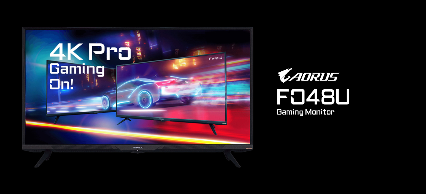 AORUS FO48U: 48-inch 4K 120Hz OLED gaming monitor with HDMI 2.1 tech