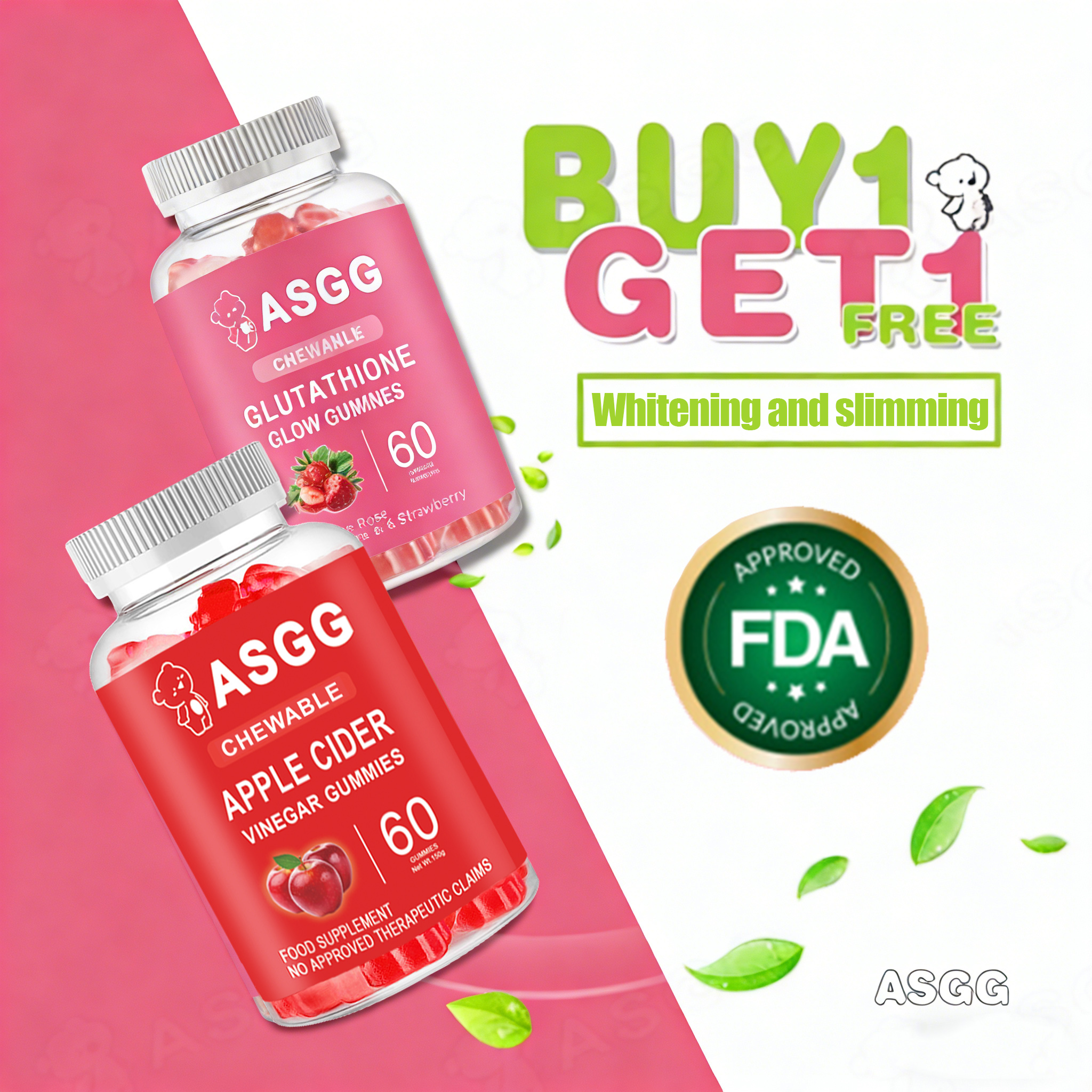 can i take apple cider vinegar with glutathione ASGG Gummies & Vitamin C Gummy Weight Loss Daily Body Harmony Boost Detox Supplement GI Support bpc-157 ssri interaction ncbi Form:Gelcaps