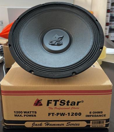 FT Star 12 Inches Professional Instrumental Subwoofer HI-FI Speaker Max 1200W/ FT-PW-1200/FTPW1200