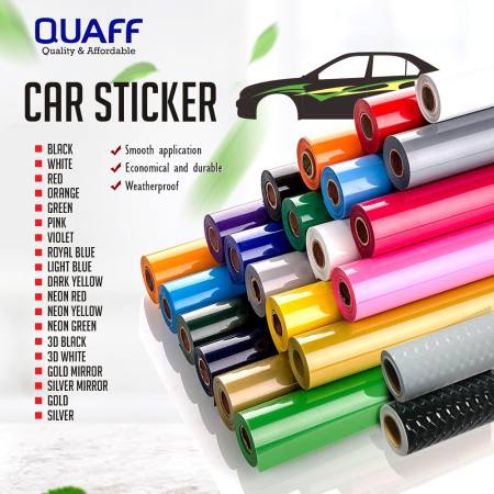 1 meter x 24" Quaff Car Sticker Decals for Car & Motorcycles