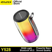 Awei Y528 Wireless TWS Speaker: Portable, Powerful Bass, RGB Light