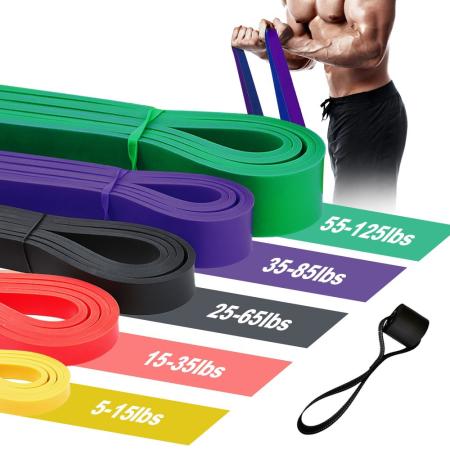 Heavy Duty Latex Resistance Band Set Elastic Exercise Sport Strength Pull Up Assist Band Pilates Stretch for Workout Fitness Leg