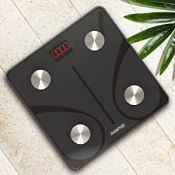 RENPHO Wireless Body Composition Scale with App Sync - Black