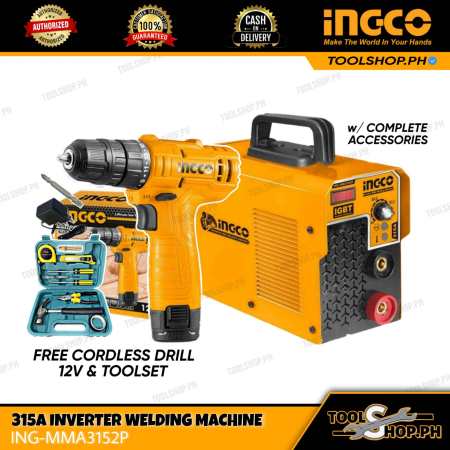 INGCO 315A Inverter Welding Machine with FREE toolset