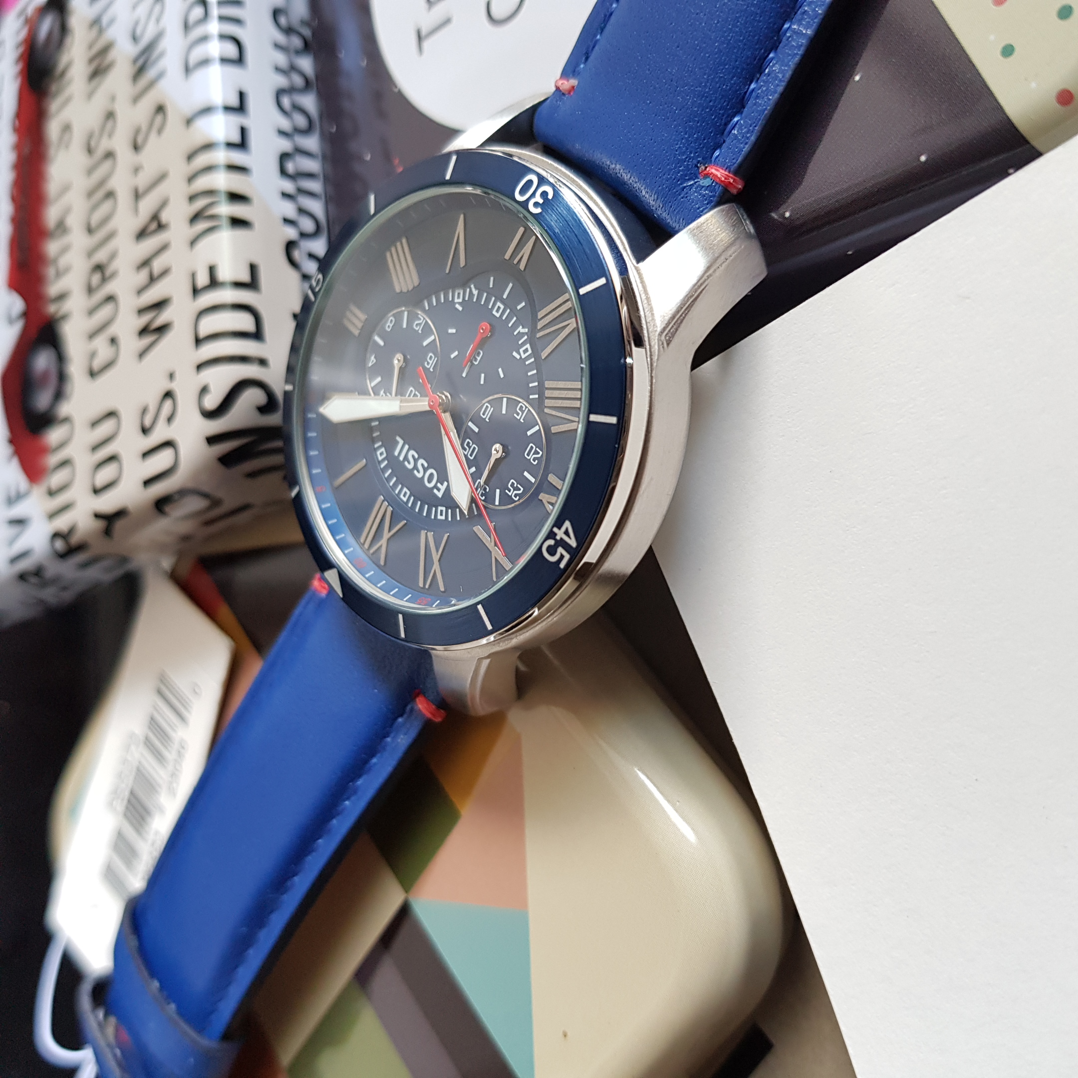 Fossil Grant Sport Chronograph Blue 