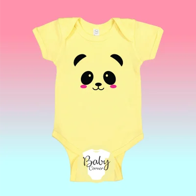 Panda ( statement onesie / baby onesie / infant romper / infant clothing / onesie ) (7)