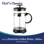 Chef's Classics French Press Coffee and Tea Maker, 1000ml