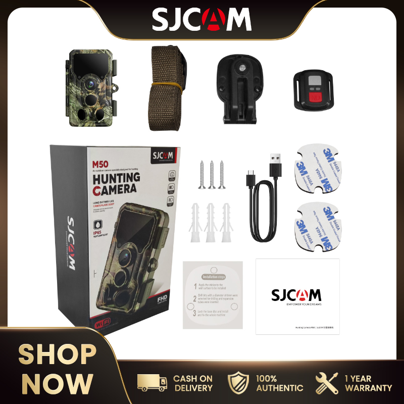 [SJCAM M50 24MP 1296P Outdoor Camera with Night Vision Infrared Action Camera 3 PIR Sensors IP65 Waterproof Motion Activated Wild-life Trail Security Camera,SJCAM 24MP 1296P Outdoor Camera with Night Vision Infrared Action Camera 3 PIR Sensors IP65 Waterproof Motion Activated Wild-life Trail Security Camera,]