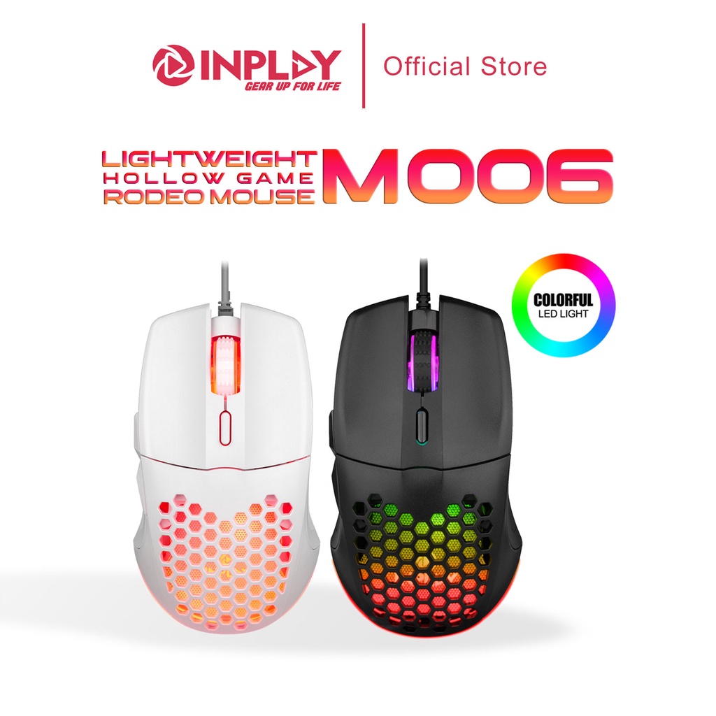 INPLAY M066 Lightweight Hollow Luminous Gaming Mouse For Desktop PC  Computer Laptop | Lazada PH