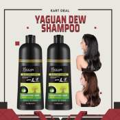 YAGUAN Black Herbal Hair Dye Shampoo - 5 Minute Coverage