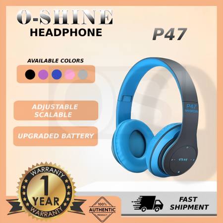 Foldable Wireless Bluetooth Headphones with Mic - P47M