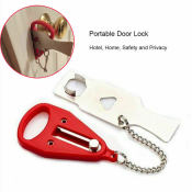 Portable Metal Safety Door Lock for Travel and Home Security