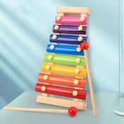 Hand Knock On Piano Boy Wooden Eight-tone Knock On Piano Baby Percussion Xylophone Wooden Toy Puzzle Children Puzzle Montessori Toy Puzzle Hch Rainbow Tower Wooden Toy