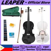 Black & White Pure Wood Violin Set for Beginners