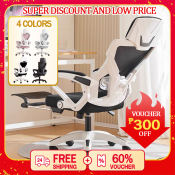 Korean Ergonomic Gaming Chair with Adjustable Armrest and Footrest