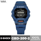 Casio G-SQUAD GBD-200 Blue Bluetooth Digital Watch
