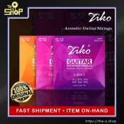 Ziko Acoustic Guitar Strings | Complete 6pcs Set | High Quality