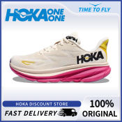 HOKA Clifton 9 Women's Running Shoes - Pink Champagne