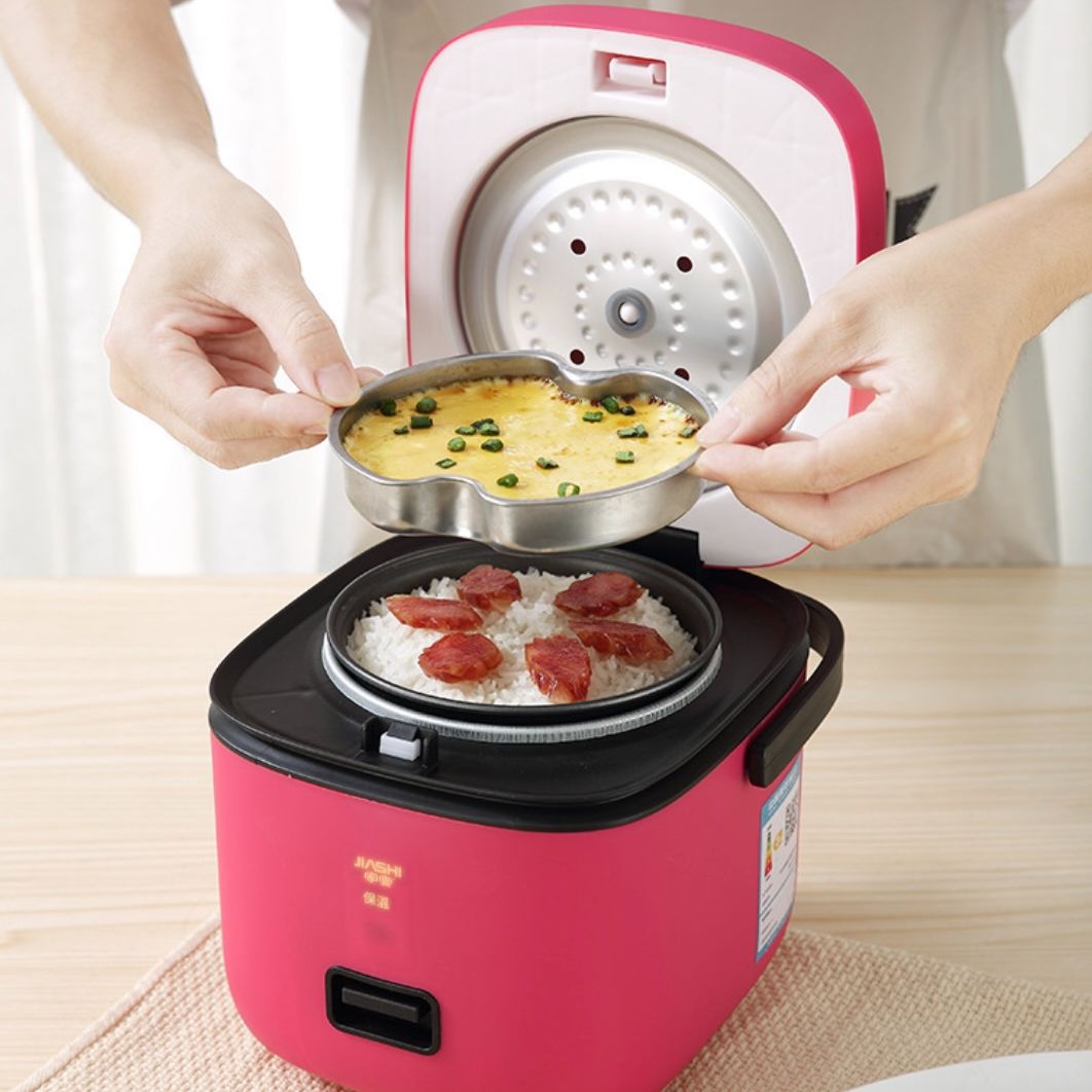 Peach Heart-Shaped Rice Cooker Smart Mini Household Multicooker Electric  Pot For 1-2-3-4 People