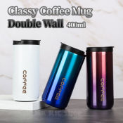 Classy Stainless Coffee Mug - Leak Proof, Insulated Flask