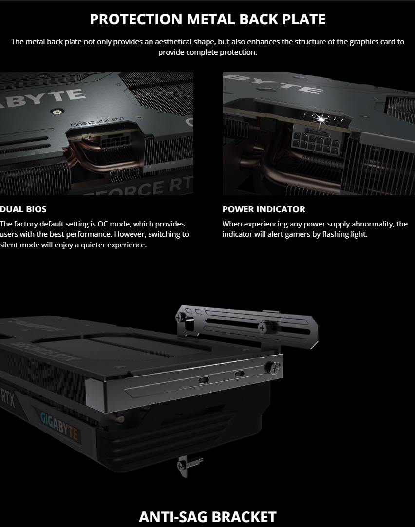 GIGABYTE GeForce RTX 4070 Ti GAMING OC 12G Graphics Card, 3x WINDFORCE Fans, 12GB 192-bit GDDR6X, GV-N407TGAMING OC-12GD Video Card