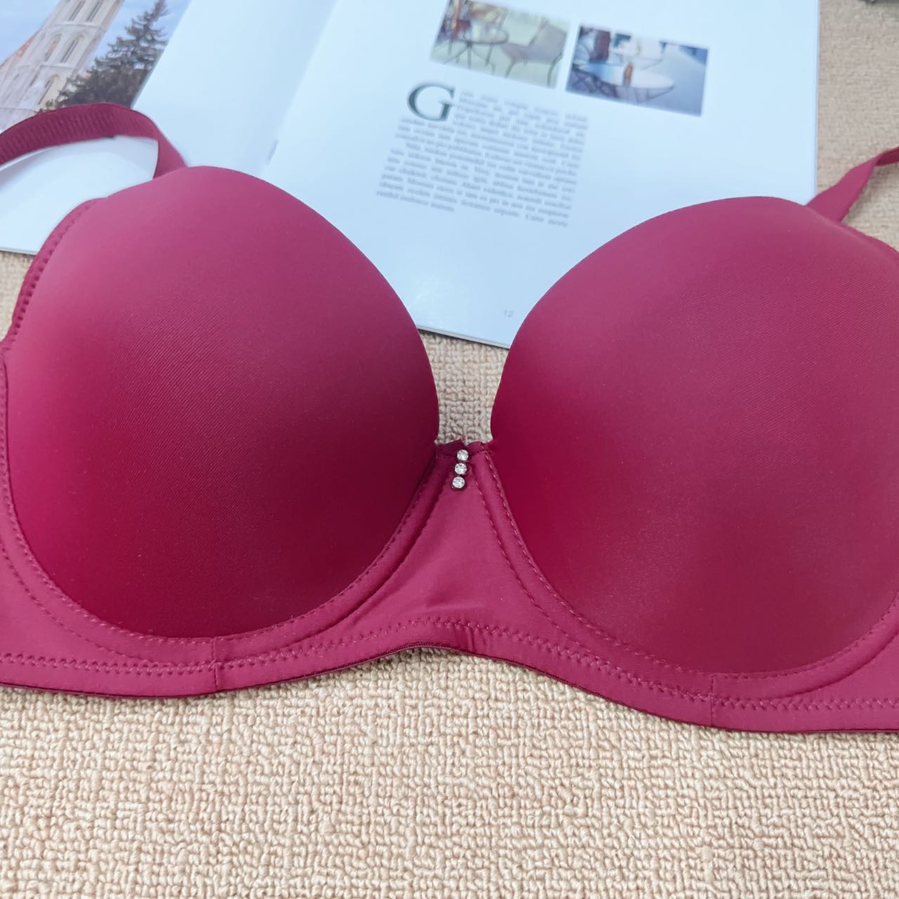 Saatin Plain Satin Pink Bra, Size: 30-40 B at Rs 65/piece in New
