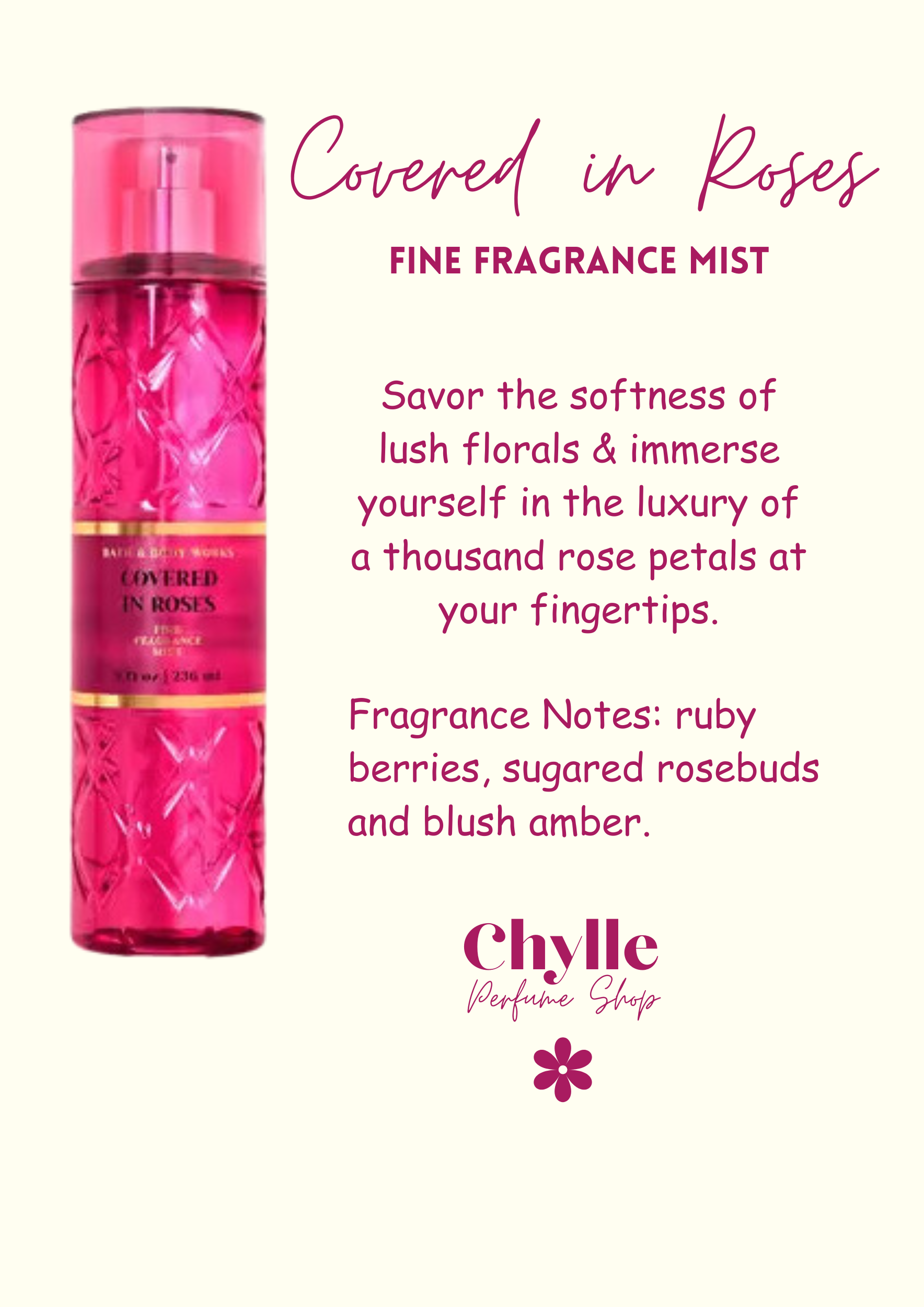 Bath And Body Works Notes Pink Obsessed Fine Fragrance Mist By