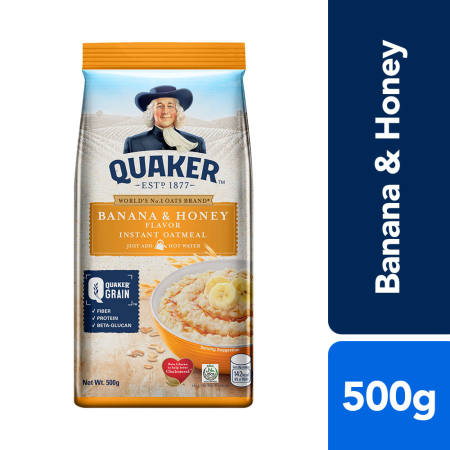 Quaker Flavored Oatmeal Banana & Honey 500g