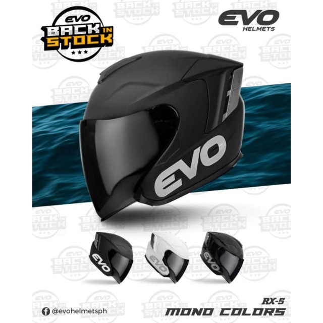 half face evo helmet