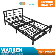 Warren with Pull-Out Metal Bed Frame – Durable Steel Day Bed by Affordahome Furniture, Sturdy & Versatile Design, Space-Saving with Pull-Out Feature, Perfect for Guests or Small Rooms, Easy Assembly, Powder-Coated Finish, High-Quality and Affordable