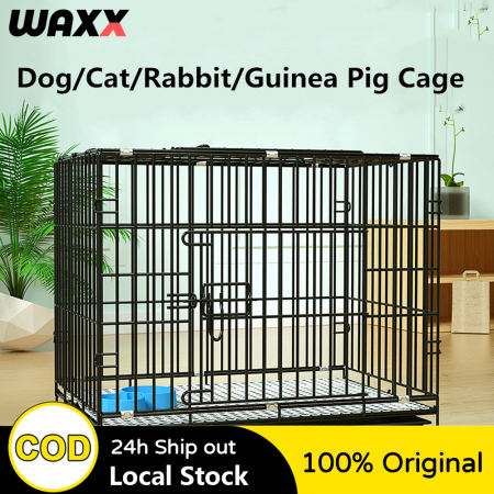 Foldable Heavy Duty Dog Cage with Poop Tray