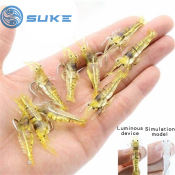 Suke Soft Shrimp Bait - 10 Pcs Saltwater Fishing Lures