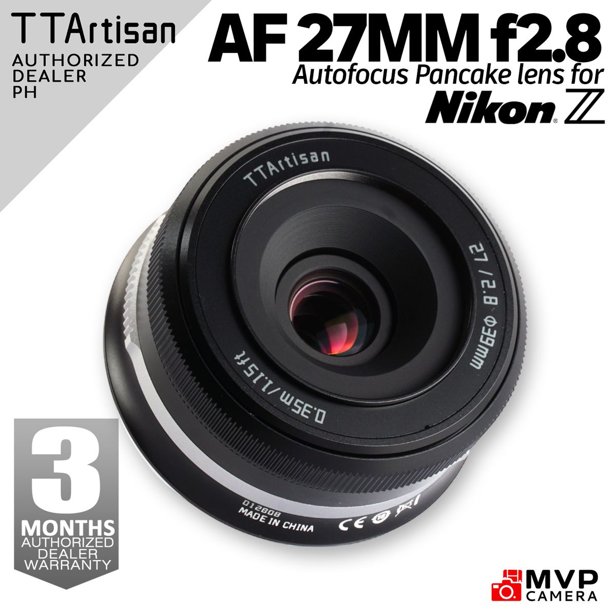OFFICIAL PH] TTARTISAN 27mm F2.8 AF Autofocus Pancake Lens Nikon Z
