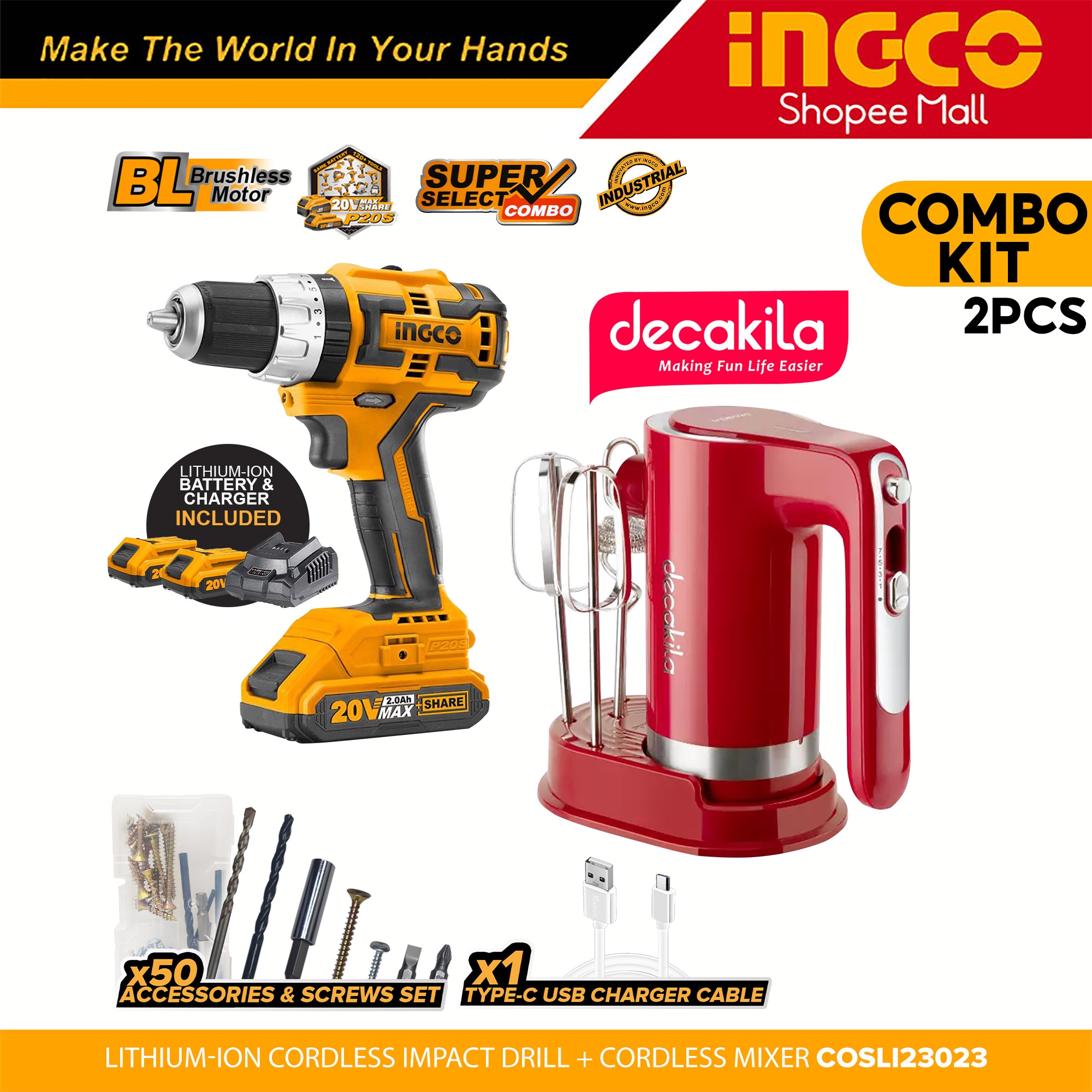 Shop Cordless Combo Tools Set with great discounts and prices online Sep  2023 Lazada Philippines