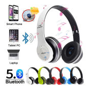 Wireless Bluetooth Headphones with Mic and FM Radio, P47