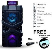 Giant Karaoke Bluetooth Speaker with Mic and FM Radio