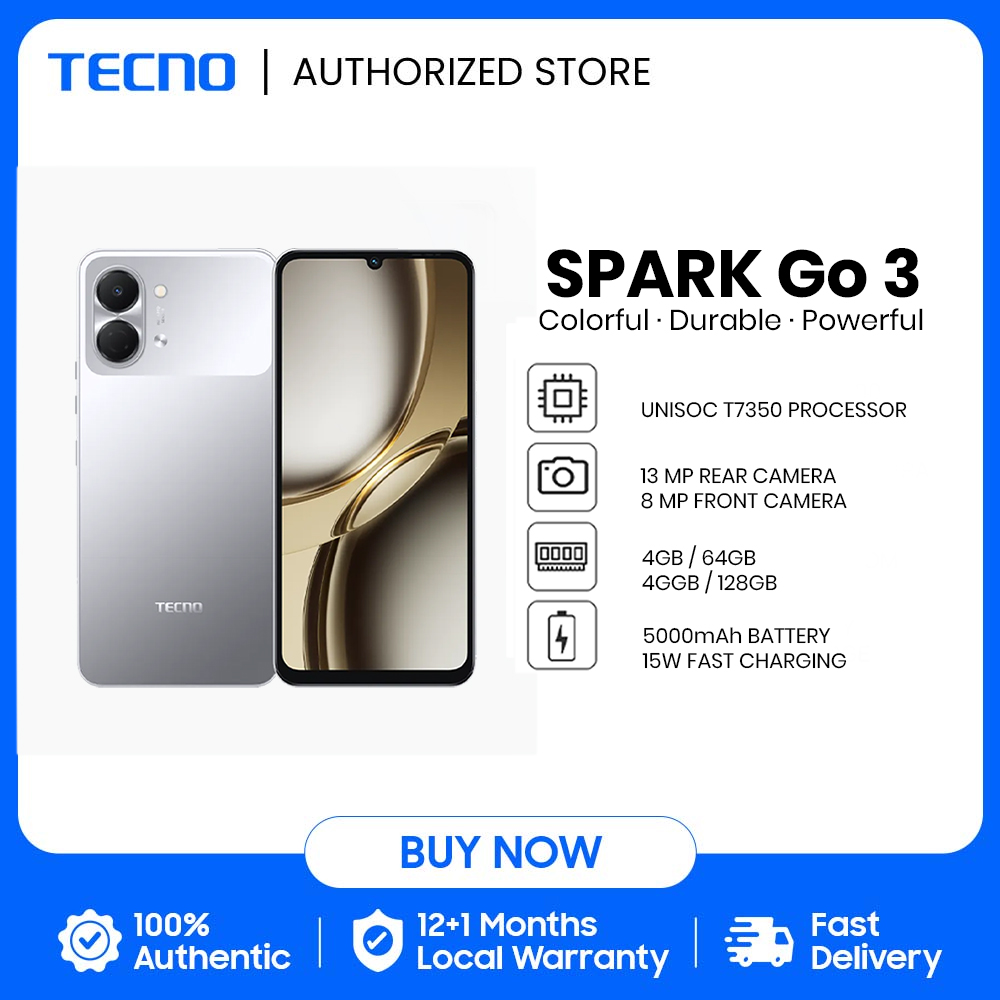 TECNO SPARK GO 3 (4+128GB / 4+64GB) / Unisoc T7250 / 13MP+AI FlashSnap / 120Hz, 6.75'' HD+｜IP64 / 5000mAH - Image 3