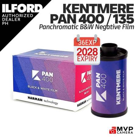 Ilford Kentmere Iso Pan 400 B&W Film (Mvp Camera)