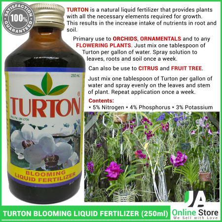 TURTON Blooming Liquid Fertilizer 250ml - for Orchids and more